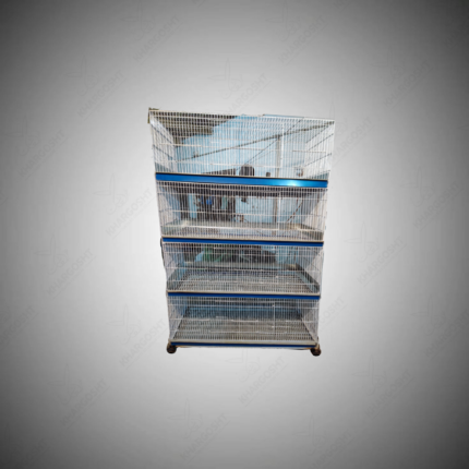 Rabbit 4 story with 4  portions cage