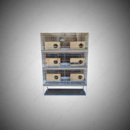 Rabbit 4 story with 6  portions cage