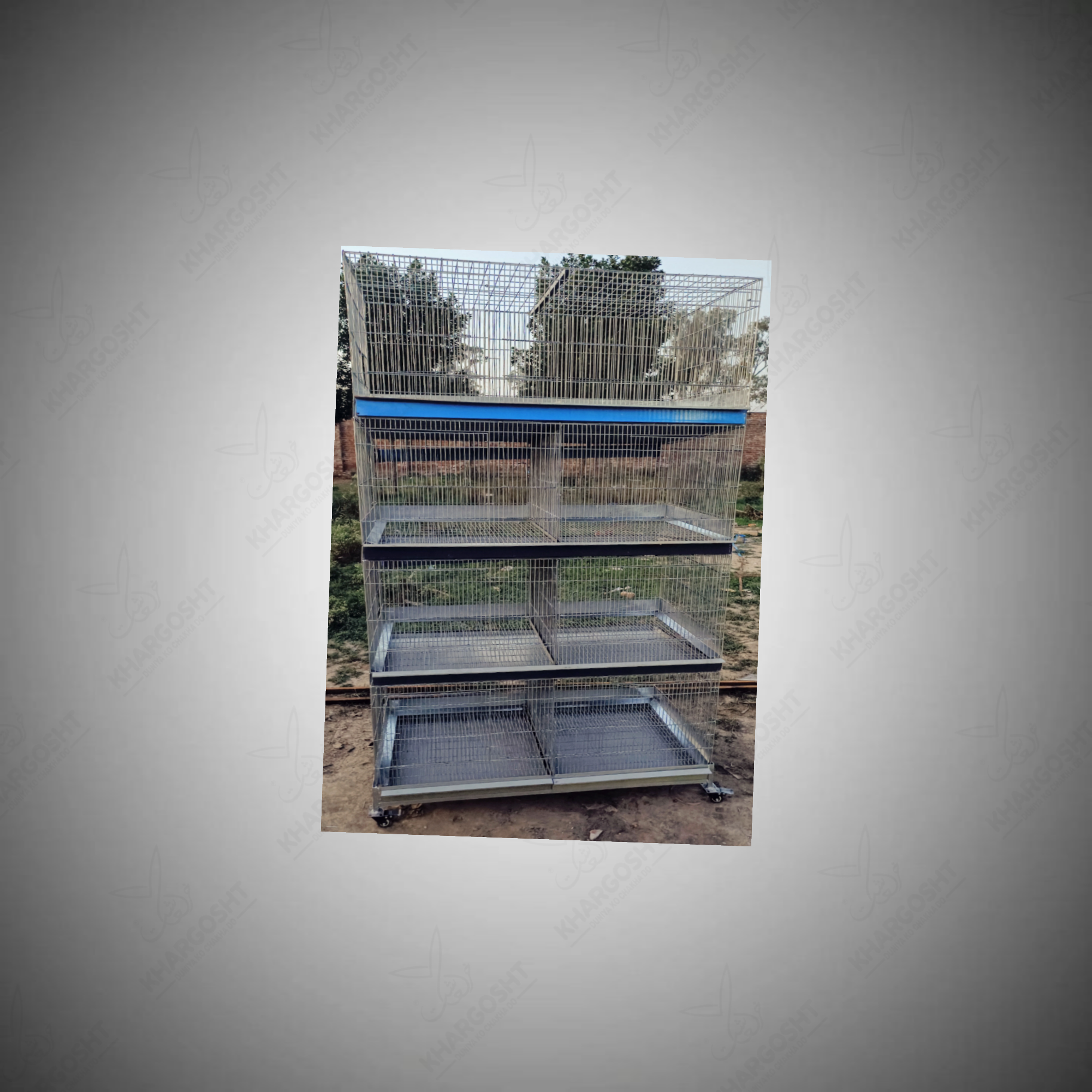 Rabbit 4 story with 8 portions cage By Khargosht. Rabbit 4 story with 8 portions cage - Image 1