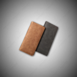 Mens Hand Wallet Long  made by Rabbit Fur Leather