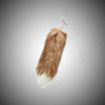 Premium Tail Keychain made by Rabbit Fur Leather