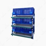 6-Compartment Premium 3-Layer Foldable Plastic Rabbit Cage (5-Ft Wide) - Image 2