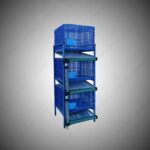 3-Layer Premium Foldable Plastic Rabbit Cage with Automatic Drain System