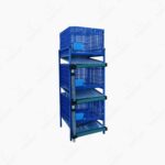 3-Layer Premium Foldable Plastic Rabbit Cage with Automatic Drain System - Image 2